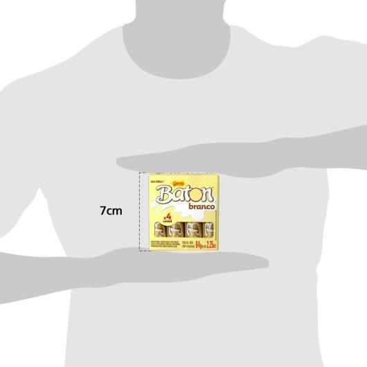 Chocolate GAROTO BATON Branco Pack 64g - Imagem em destaque