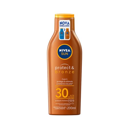 NIVEA SUN Protetor Solar Protect & Bronze FPS30 200ml - Imagem em destaque