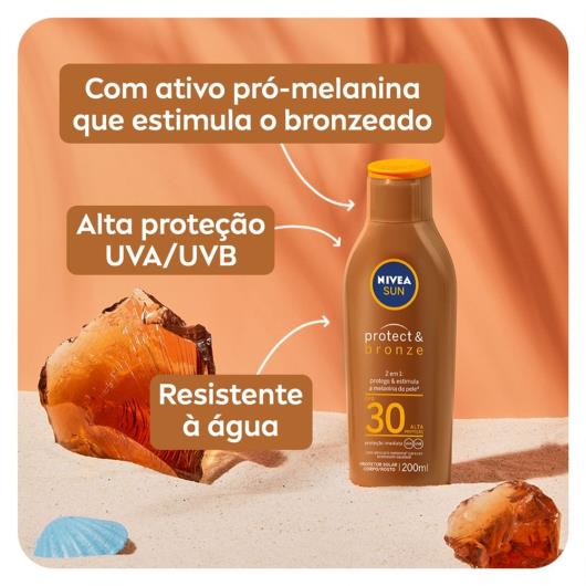 NIVEA SUN Protetor Solar Protect & Bronze FPS30 200ml - Imagem em destaque