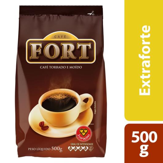 Café Fort 3 Corações em Pó Torrado e Moído 500G - Imagem em destaque