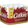 Papel higiênico Cotton deluxe neutro folha dupla 30 metros  Leve 16 Pague 15