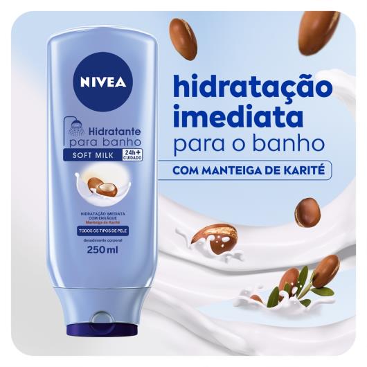 Hidratante Desodorante para Banho Nivea Soft Milk 250ml - Imagem em destaque