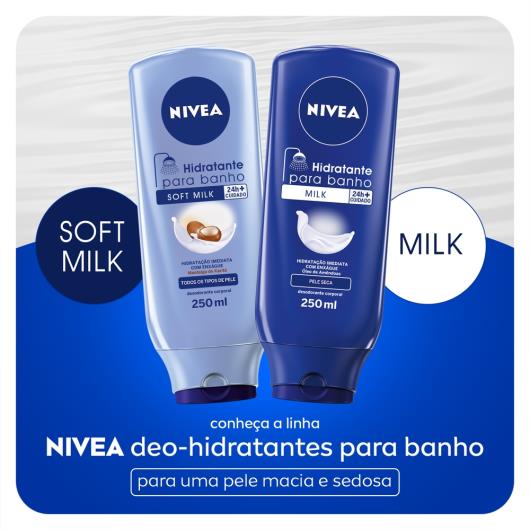 Hidratante Desodorante para Banho Nivea Soft Milk 250ml - Imagem em destaque