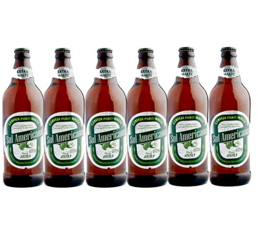 Cerveja Sul Americana puro malte 600ml - Kit com 6 unidades - Imagem em destaque