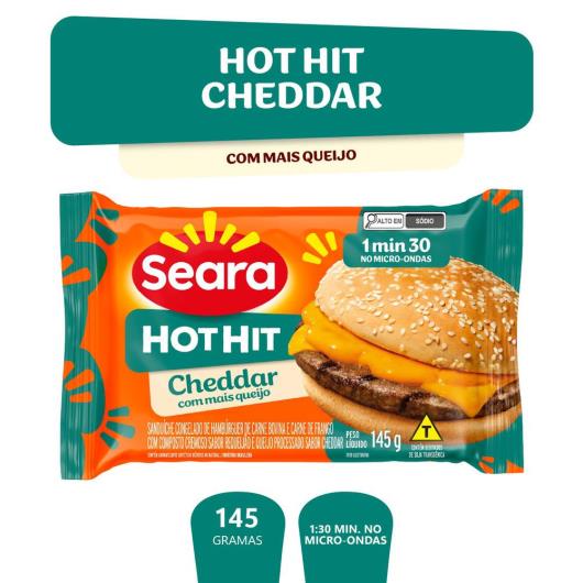 Hot hit cheddar Seara 145g - Imagem em destaque