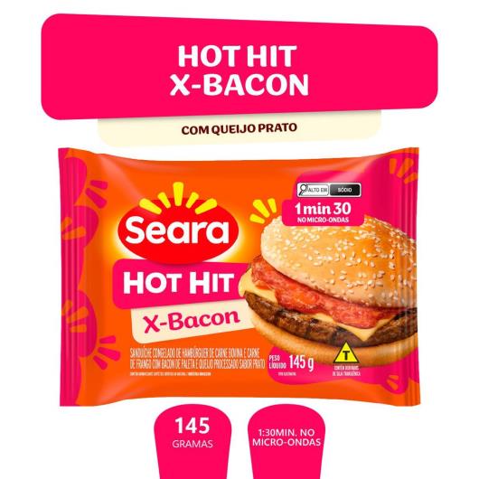 Sanduíche Seara hot hit X-bacon 145g - Imagem em destaque