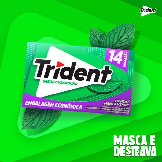 Chiclete Trident Menta Embalagem Econômica 25g - Imagem em destaque