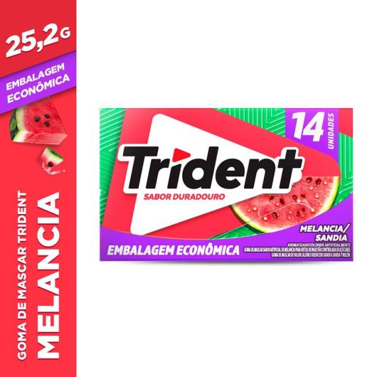 Chiclete Trident Melancia Embalagem Econômica 25g - Imagem em destaque