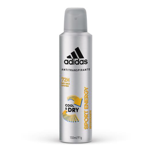 Desodorante Aerossol Antitranspirante Adidas Masculino Sport Energy 150ml - Imagem em destaque