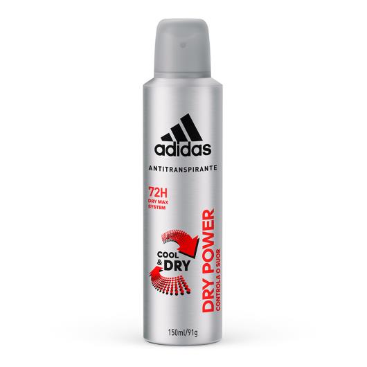Desodorante Aerossol Antitranspirante Adidas Masculino Dry Power 150ml - Imagem em destaque