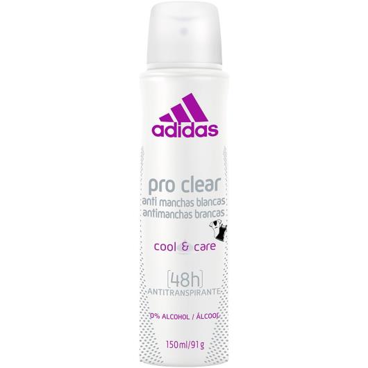 Desodorante Adidas Aerossol Women Pro Clear 150ml - Imagem em destaque