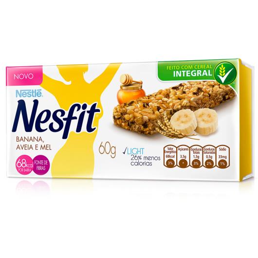 Barra Cereal Nesfit Banana Aveia e Mel 60g - Imagem em destaque