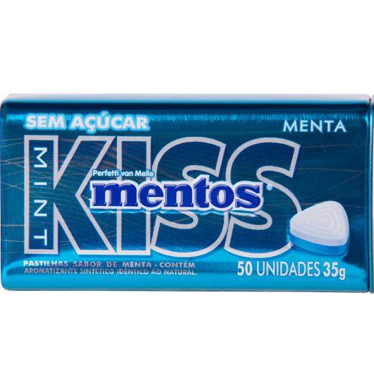 Pastilha Mentos Kiss Menta sem Açúcar 35g - Imagem em destaque