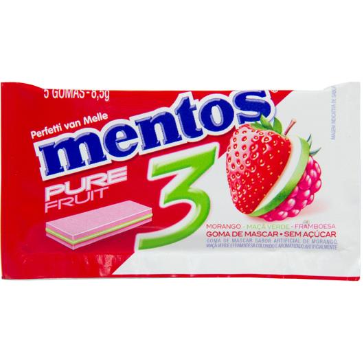 Goma Mentos Pure Fresh morango,maçã e framboesa 8,5g - Imagem em destaque