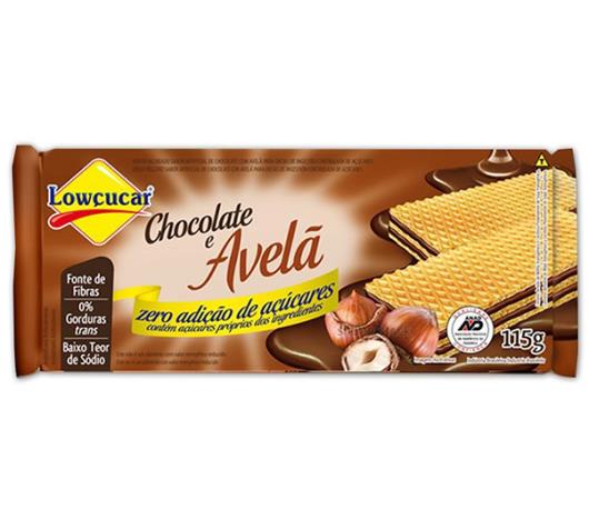 Wafer Lowçucar Zero Chocolate com Avelã 115g - Imagem em destaque