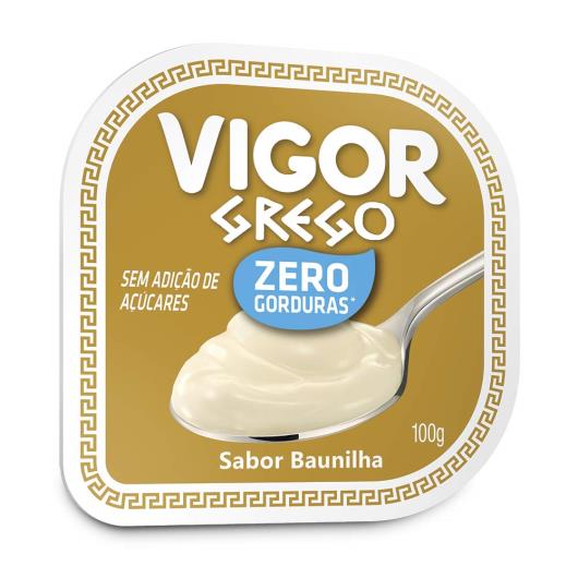 Iogurte Vigor Grego baunilha zero 100g - Imagem em destaque