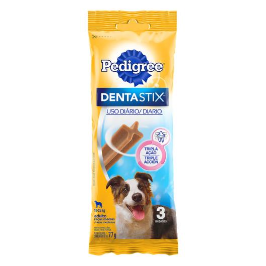Petisco para Cães Adultos Raças Médias Pedigree Dentastix Pacote 77g 3 Uni - Imagem em destaque