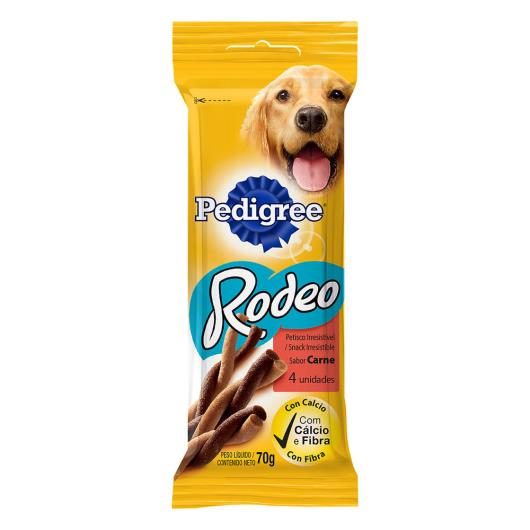 Petisco para Cães Adultos Carne Pedigree Rodeo Pacote 70g 4 Unidades - Imagem em destaque