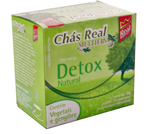 Chá Real detox natural vegetal gengibre 10g - Imagem em destaque