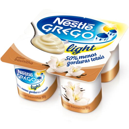 Iogurte Nestlé Grego Light sabor Baunilha Pote 360g - Imagem em destaque