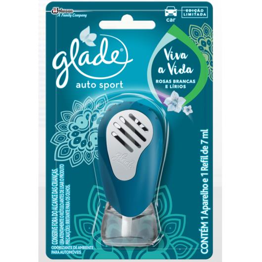 Odorizador Glade Auto Sport Viva a vida Aparelho + Refil - Imagem em destaque