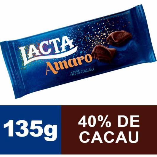 Chocolate Lacta Amaro 135g - Imagem em destaque