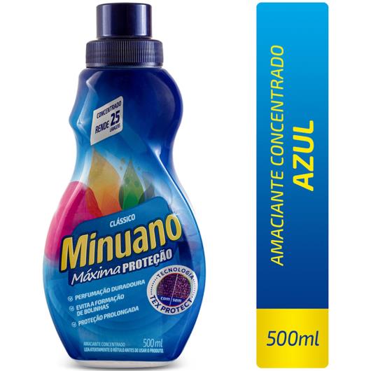 AMACIANTE MINUANO CONCENTRADO AZUL 500ML - Imagem em destaque