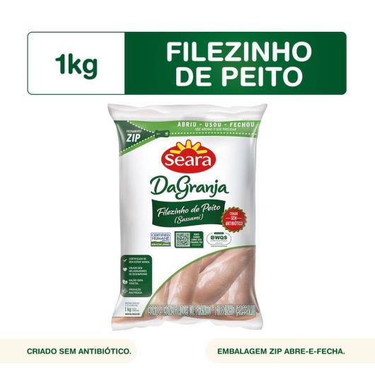 Filezinho de peito Seara DaGranja IQF 1kg - Imagem em destaque