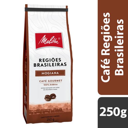 Café Torrado e Moído Mogiana Melitta Gourmet Regiões Brasileiras Pacote 250g - Imagem em destaque