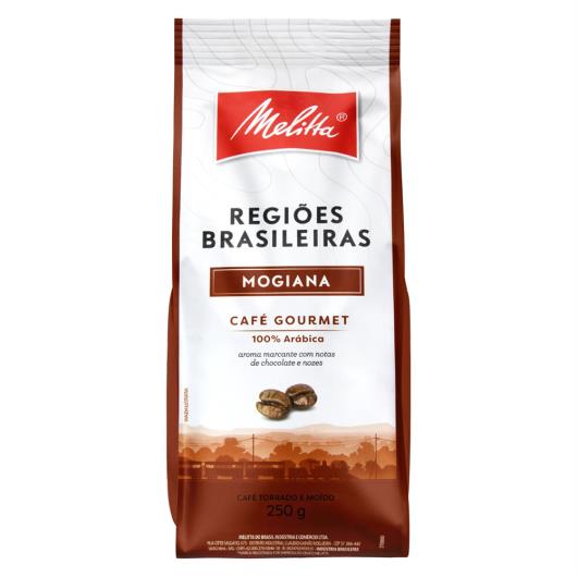 Café Torrado e Moído Mogiana Melitta Gourmet Regiões Brasileiras Pacote 250g - Imagem em destaque