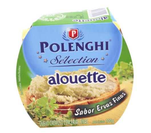 Queijo Polenghi cremoso sabor ervas finas alouette 100g - Imagem em destaque