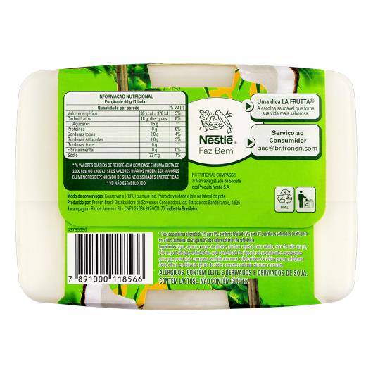 Sorvete Abacaxi e Coco La Frutta Pote 1,5l - Imagem em destaque