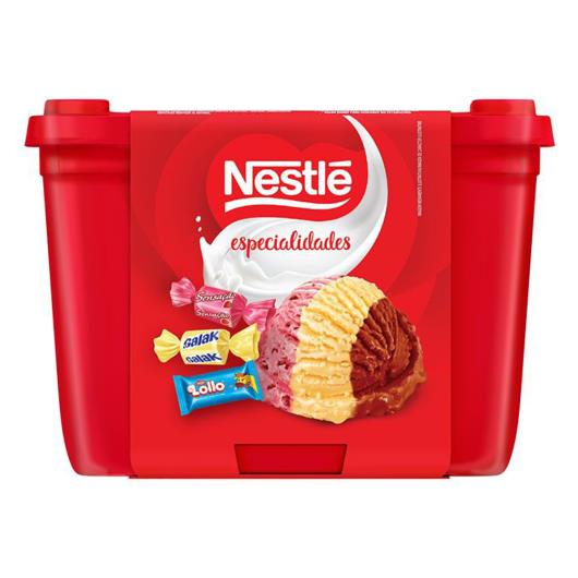 Sorvete Napolitano Nestlé Especialidades Pote 1,5L - Imagem em destaque