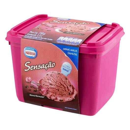 Sorvete Sensação Nestlé Pote 1,5L - Imagem em destaque