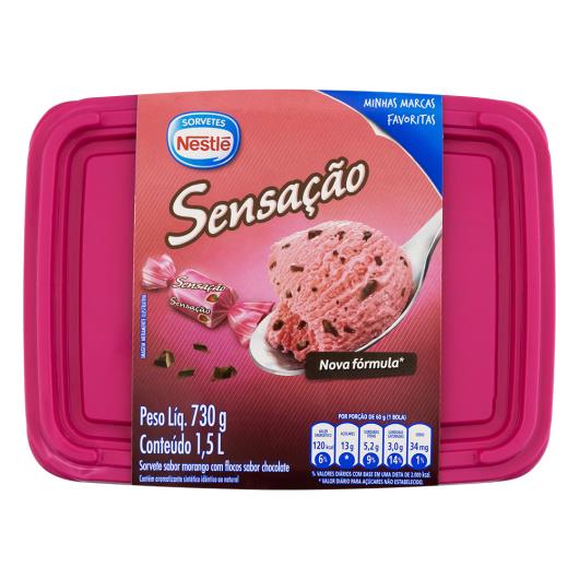 Sorvete Sensação Nestlé Pote 1,5L - Imagem em destaque