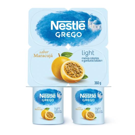 Iogurte Nestlé Grego Light com Maracujá Pote 360g - Imagem em destaque