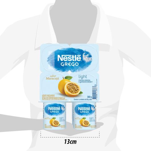 Iogurte Nestlé Grego Light com Maracujá Pote 360g - Imagem em destaque