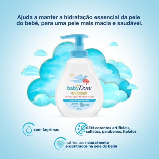 Sabonete Líquido Baby Dove Hidratação Enriquecida 200ml - Imagem em destaque