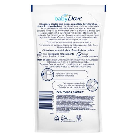 Refil Sabonete Líquido Baby Dove Carinho e Proteção 180ml - Imagem em destaque