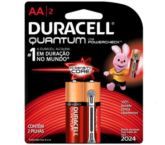 Pilha Duracell Quantum AA Power Com 2 unidades - Imagem em destaque