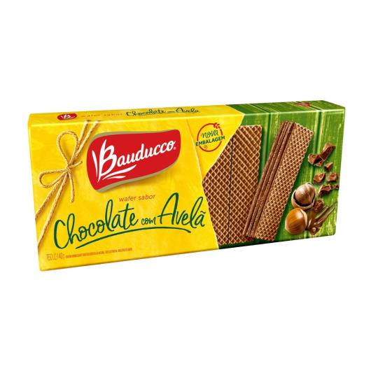 Biscoito Wafer Recheio Chocolate com Avelã Bauducco Pacote 140g - Imagem em destaque