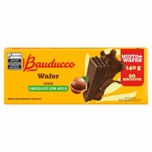 Wafer Chocolate com Avelã Bauducco 140g - Imagem em destaque