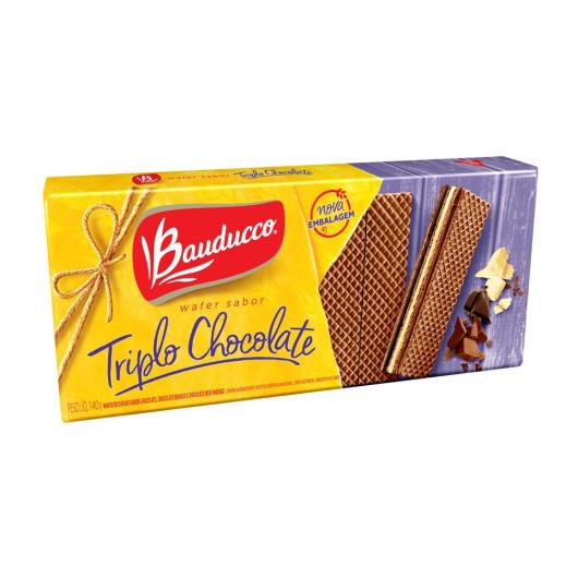 Wafer Bauducco Triplo Chocolate 140g - Imagem em destaque
