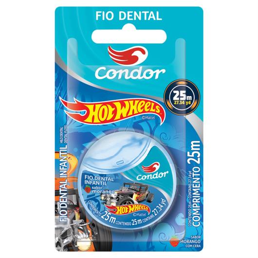 Fio Dental Infantil Morango Hot Wheels Condor 25m - Imagem em destaque