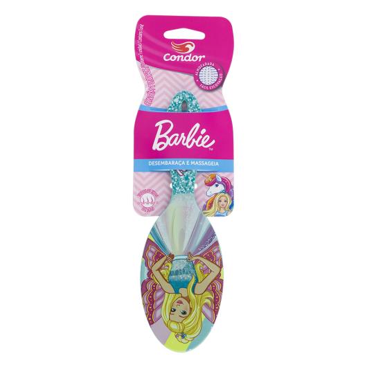 Escova para Cabelo Almofadada Oval Barbie Condor - Imagem em destaque