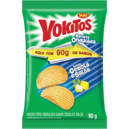 Batata Yokitos Ondulada Cebola e Salsa 90g - Imagem em destaque