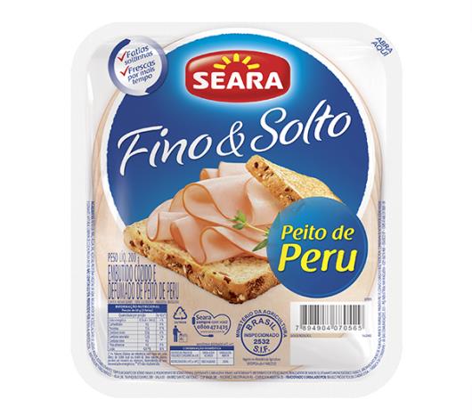 Peito Peru Seara Fino & Solto 200g - Imagem em destaque