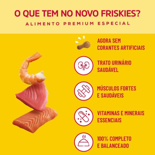 Ração FRISKIES gatos adultos peixes Mar de sabores 500g - Imagem em destaque