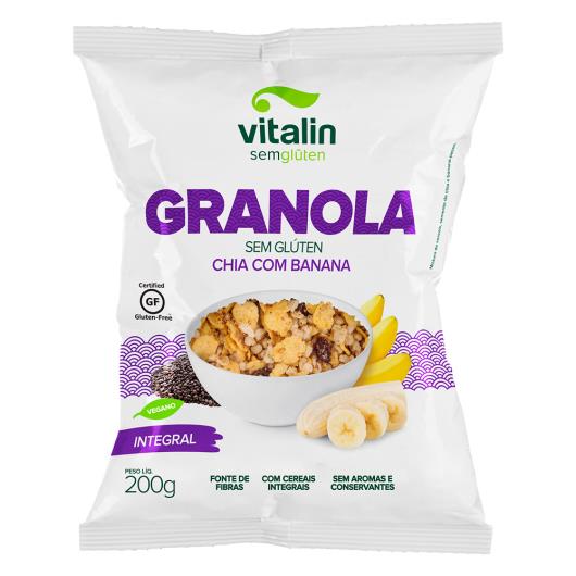 Granola Vitalin chia e banana 200g - Imagem em destaque