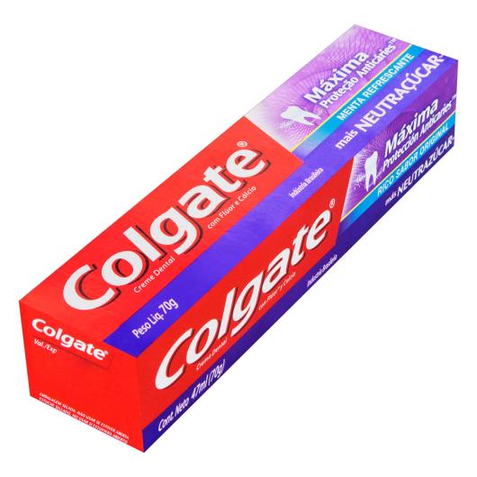 Creme Dental Menta Refrescante Colgate Máxima Proteção Anticáries Caixa 70g - Imagem em destaque